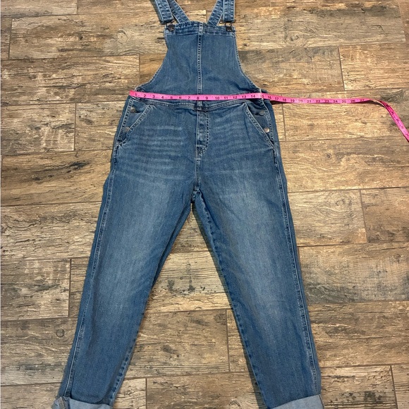 GAP Blue Denim straight leg overalls - Picture 4 of 5